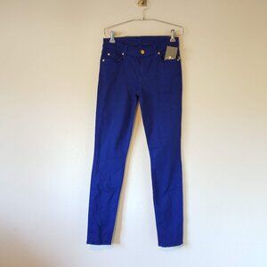 7 for All Mankind Jeans Women's 27 The Skinny Slim Illusion Blue AU0150181A NWT